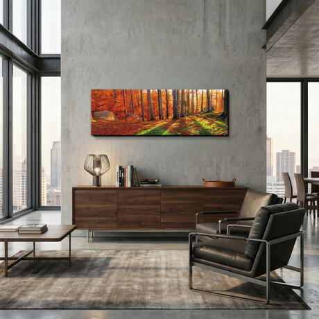 Epic Graffiti "Into The Woods" in a High Gloss Acrylic Wall Art // 60" x 20"