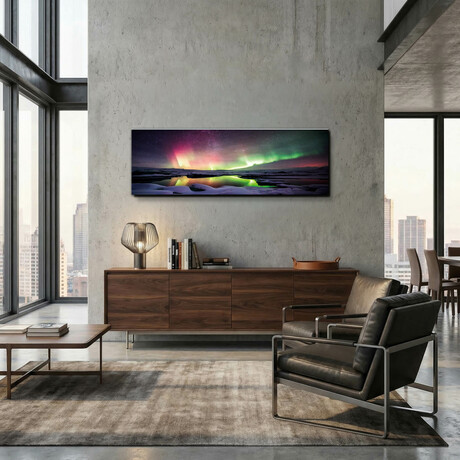 Epic Graffiti "Magic In The Mist" in a High Gloss Acrylic Wall Art // 60" x 20"