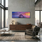 Epic Graffiti "Purple Haze" in a High Gloss Acrylic Wall Art // 60" x 20"