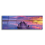 Epic Graffiti "Purple Haze" in a High Gloss Acrylic Wall Art // 60" x 20"