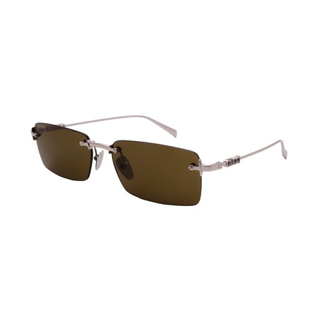 Unisex // GUCCI // GG1941S 002 Square // Silver + Brown