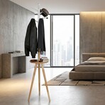 Cortesi Home Joey Coat Rack with Shelf // Natural