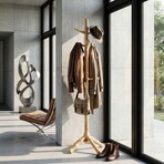 Cortesi Home Monica Wooden Coat Rack // Natural