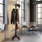 Cortesi Home Phoebe Wooden Coat Rack // Mahogany