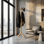 Cortesi Home Monica Wooden Coat Rack // Natural