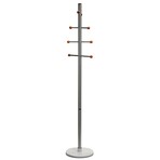 Cortesi Home Antenna Cherry Six Foot Chrome // Cherry Wood Coat Rack // Light Marble