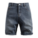 Textured Denim Short // Blue (L)