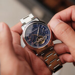 Thomas Earnshaw Heritage Longcase Double Retrograde Calendar Open Heart Automatic // ES-8169-22