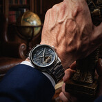 Thomas Earnshaw Heritage Longcase Double Retrograde Calendar Open Heart Automatic // ES-8169-22