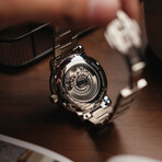 Thomas Earnshaw Heritage Longcase Double Retrograde Calendar Open Heart Automatic // ES-8169-11