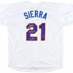 Ruben Sierra // TEX Rangers // Signed Jersey + Signed Full-Size Helmet