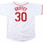 Bench, Rose & Griffey Sr. // CIN Reds // Signed Photos + Signed Jersey