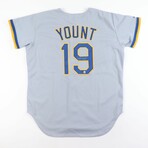 Robin Yount & Ted Simmons // MIL Brewers // Signed Jersey + Signed Photo