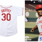 Ken Griffey Sr. & George Foster // CIN Reds // Signed Jersey + Signed Photo