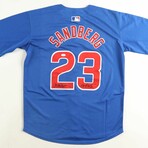 Ryne Sandberg // CHI Cubs // Signed Jersey + Signed Custom Framed Photo