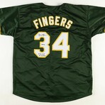 Rollie Fingers // Oakland Athletics // Signed Jersey + Signed Photo