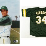 Rollie Fingers // Oakland Athletics // Signed Jersey + Signed Photo