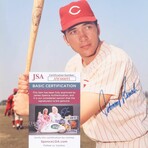 Bench, Rose & Griffey Sr. // CIN Reds // Signed Photos + Signed Jersey