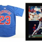 Ryne Sandberg // CHI Cubs // Signed Jersey + Signed Custom Framed Photo