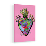 Heart Swords Print on Acrylic by TECHNODROME1 (16"H x 24"W x 0.25"D)
