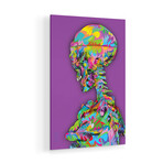 Skeleton Shoulders Print on Acrylic by TECHNODROME1 (16"H x 24"W x 0.25"D)