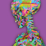 Skeleton Shoulders Print on Acrylic by TECHNODROME1 (16"H x 24"W x 0.25"D)