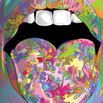 Tongue Mouth 2026 Print on Acrylic by TECHNODROME1 (16"H x 24"W x 0.25"D)