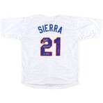 Ruben Sierra // TEX Rangers // Signed Jersey + Signed Full-Size Helmet