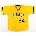 Al Oliver, Omar Moreno & Mike Easler // PIT Pirates // Signed Jersey