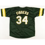 Rollie Fingers // Oakland Athletics // Signed Jersey + Signed Photo