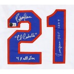 Ruben Sierra // TEX Rangers // Signed Jersey + Signed Full-Size Helmet