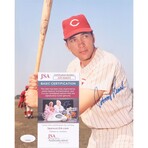 Bench, Rose & Griffey Sr. // CIN Reds // Signed Photos + Signed Jersey