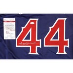 Reggie Jackson // CAL Angels Signed Jersey + BAL Orioles Signed Photo