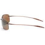 Breakwall // Men's Rectangular // Brown + Polarized HCL Bronze Gradient
