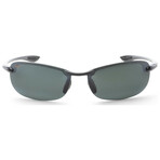 Makaha // Unisex Rectangular // Gloss Black + Polarized Grey