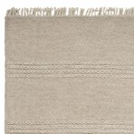 Maui Cable Knit Hand - Woven Area Rug  //  Natural (3'3" x 5'3")