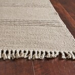 Maui Cable Knit Hand - Woven Area Rug  //  Natural (3'3" x 5'3")
