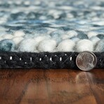 Cortico Heather Hand - Woven Area Rug  //  Blue (3'3" x 5'3")