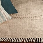 Maui Cable Knit Hand - Woven Area Rug  //  Natural (3'3" x 5'3")