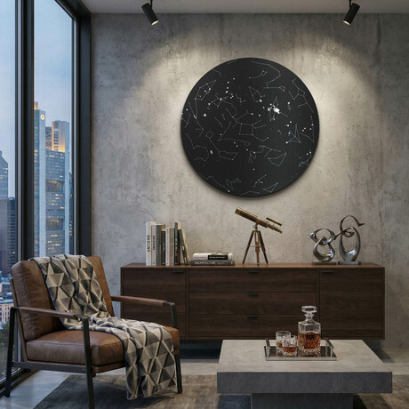 The Sky Above Miami // Black (12"W x 0.13"L x 12"H)