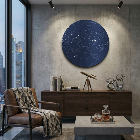 The Sky Above New York City // Navy (12"W x 0.13"L x 12"H)