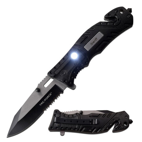 Spring Assisted Knife // TF-835 // LED (Orange - EMT)