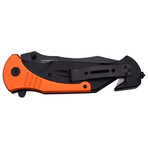 Spring Assisted Knife // TF-727 // Clip Point (Red - Fire Chief)