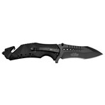 Spring Assisted Knife // MT-A845 // Stonewash (Black)