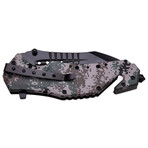 Spring Assisted Knife // MT-A845 // Stonewash (Black)