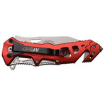 Spring Assisted Knife // MT-A997B // Tanto (Red)