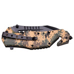 Spring Assisted Knife // MT-A845 // Stonewash (Black)