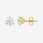 14k Yellow Gold + 2.00ct. Diamond Martini Stud Earrings