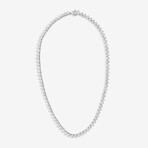 14k White Gold + 20.00ct. Diamond Martini Tennis Necklace // 16"