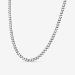 14k White Gold + 15.00ct. Diamond Martini Tennis Necklace // 16"